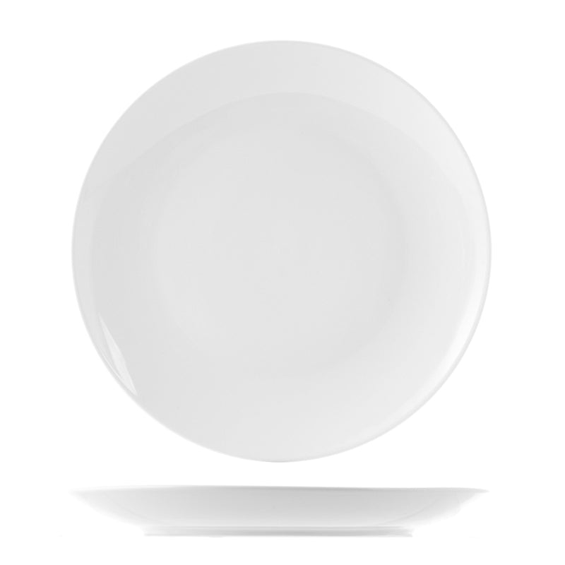 Servizio piatti 18 pezzi in porcellana bianca